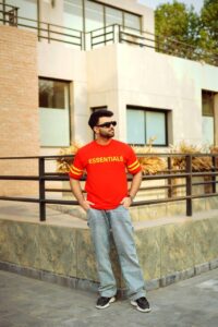 Crimson Red Sporty Tee